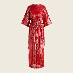 J.Crew Red Sequin Dress